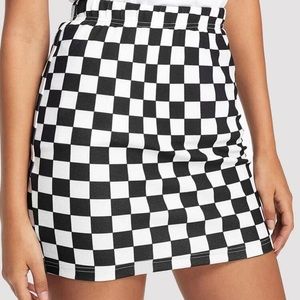Checkered Skirt